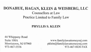 Phyllis Klein - Donahue, Hagen, Klein & Weisberg, LLC | ATTORNEY AT LAW<BR>FAMILY LAW
