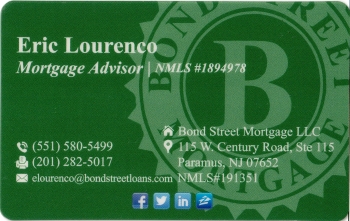 Eric Lourenco - Bond Street Mortgage, LLC | RESIDENTIAL MORTGAGE LENDING